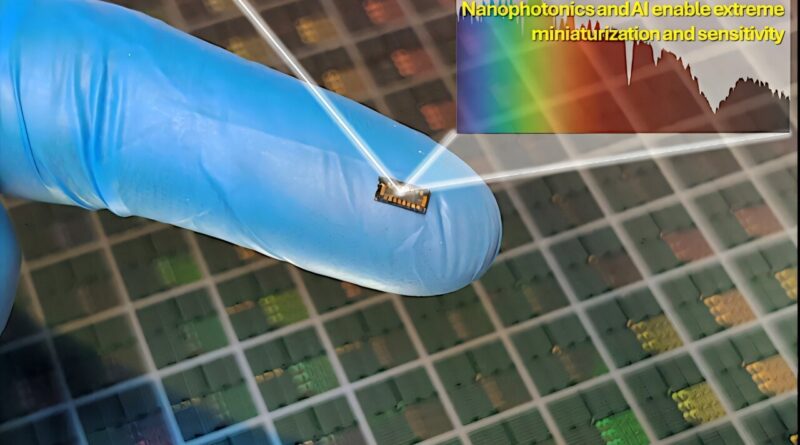 Chip espectrômetro ultrarrápido com IA promete análises em tempo real