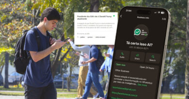 Chatbot analisa informações recebidas no WhatsApp – Arte sobre foto: Marcos Santos/USP Imagens