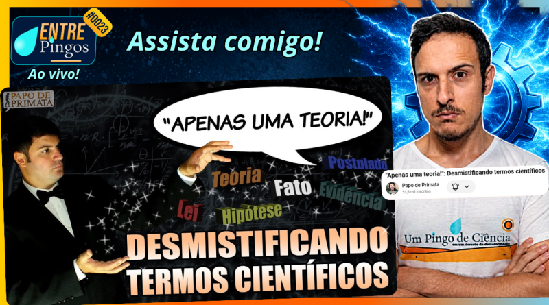 DESMISTIFICANDO TERMOS CIENTÍFICOS | Assistindo ao vídeo do ‪@papodeprimata‬ | #EntrePingos 0023