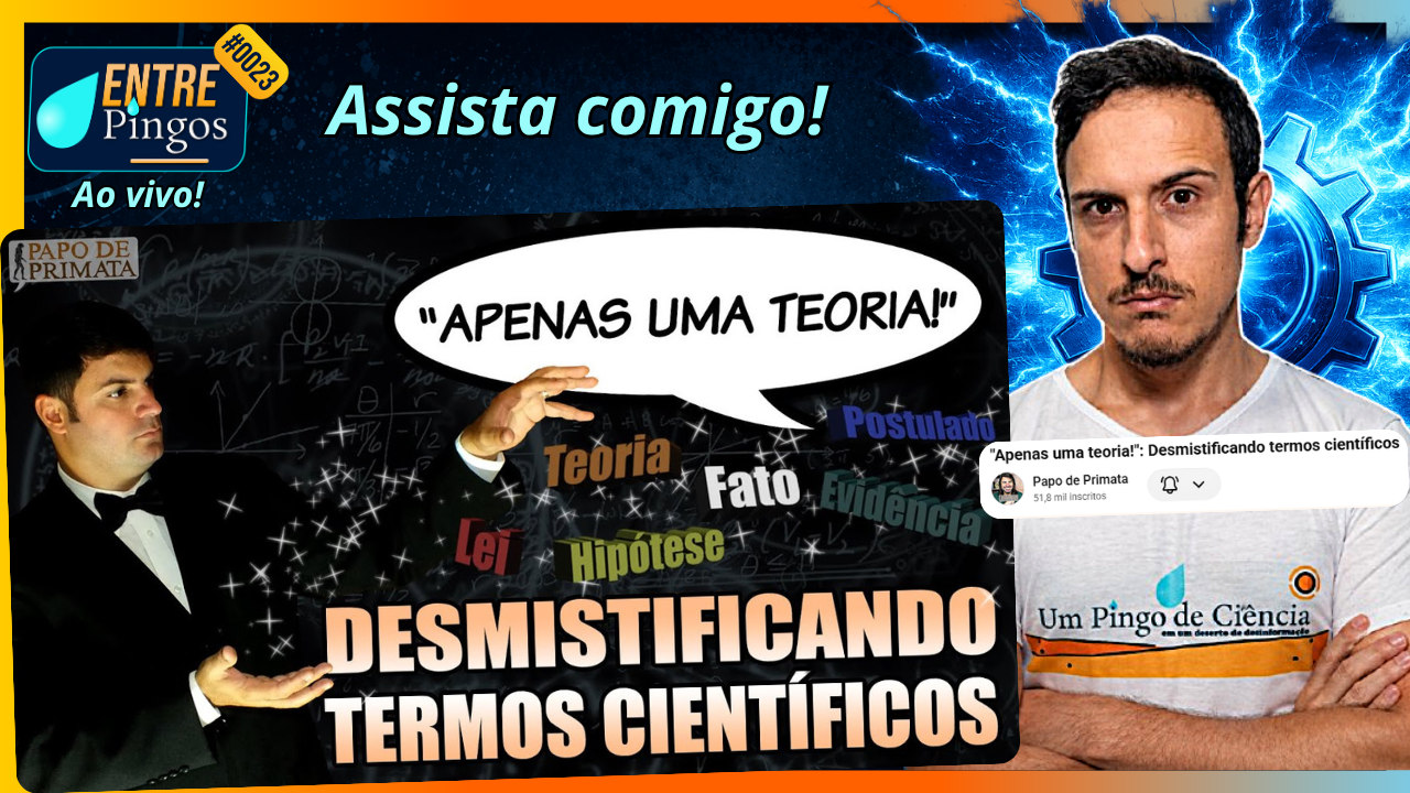 DESMISTIFICANDO TERMOS CIENTÍFICOS | Assistindo ao vídeo do ‪@papodeprimata‬ | #EntrePingos 0023