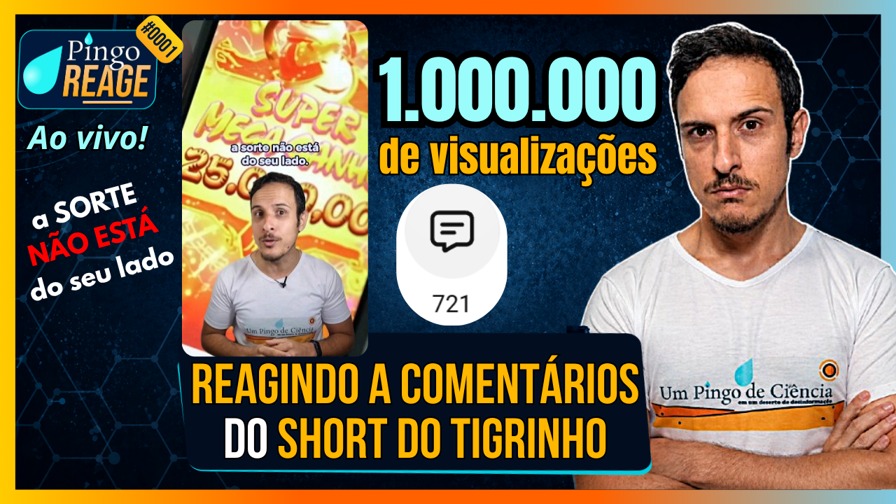 VOCÊ NUNCA VAI GANHAR DINHEIRO NO JOGO DO TIGRINHO | #PingoReage 0001